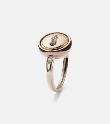 Pomellato Pom Pom Dot 18k rose gold ring with turquoise and diamonds | Thumbnail 3 Pomellato Pom Pom Dot 18k rose gold ring with turquoise and diamonds | Thumbnail 3