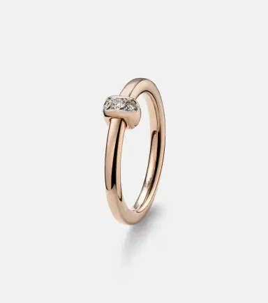 Pomellato Together 18kt rose gold ring with diamonds | Thumbnail 2