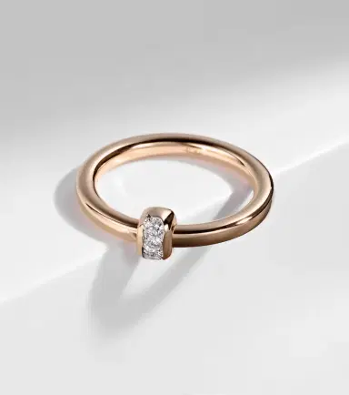Pomellato Together 18kt rose gold ring with diamonds | Thumbnail 5
