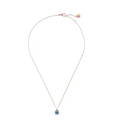 Pomellato Nudo Mini 18kt rose gold necklace with topaz and diamonds | Thumbnail 1 Pomellato Nudo Mini 18kt rose gold necklace with topaz and diamonds | Thumbnail 1