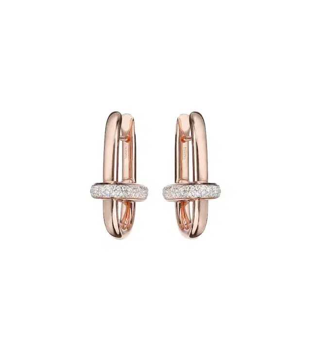 Pomellato Iconica 18kt rose gold earrings with diamonds