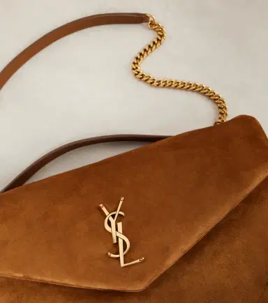Saint Laurent Calypso Large suede shoulder bag | Thumbnail 2