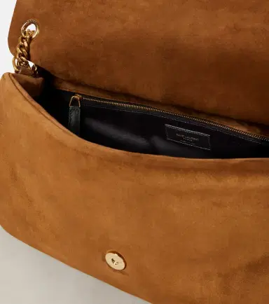 Saint Laurent Calypso Large suede shoulder bag | Thumbnail 4