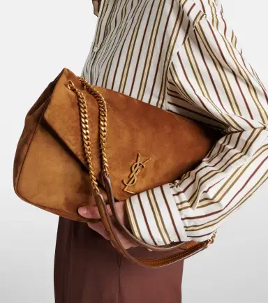 Saint Laurent Calypso Large suede shoulder bag | Thumbnail 5