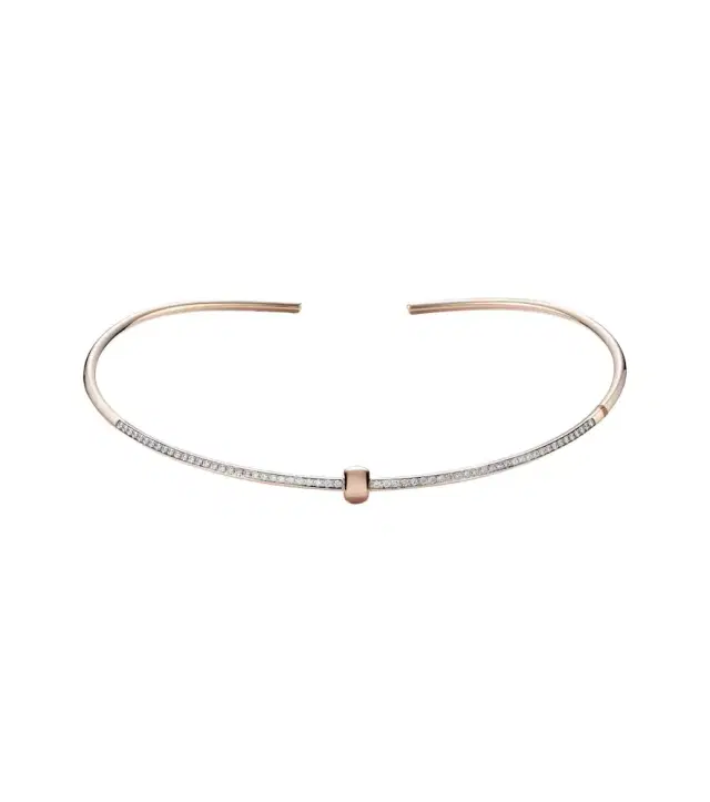Pomellato Together 18kt rose gold choker with diamonds