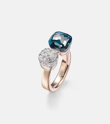 Pomellato Nudo 18kt gold ring with topaz and diamonds | Thumbnail 2 Pomellato Nudo 18kt gold ring with topaz and diamonds | Thumbnail 2
