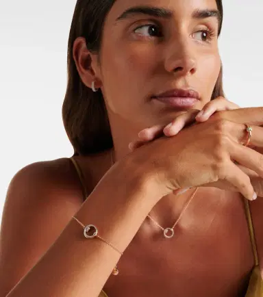 Pomellato Together 18kt rose gold chain bracelet with diamonds | Thumbnail 2