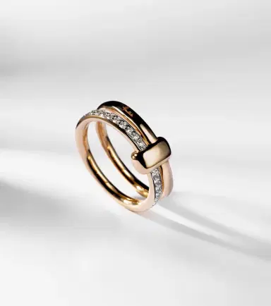 Pomellato Together 18kt rose gold ring with diamonds | Thumbnail 5