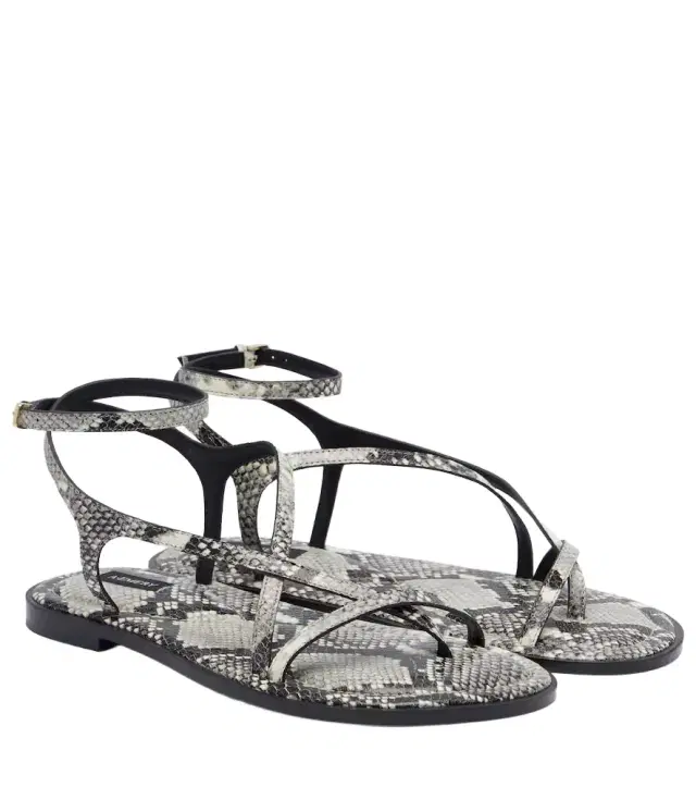 A Emery A. Emery Edna snake-effect leather sandals