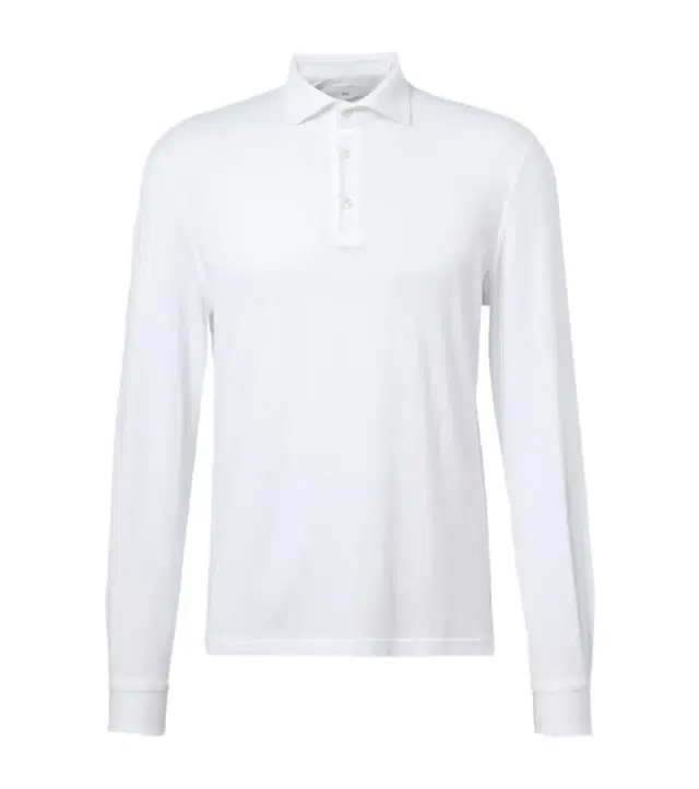 Zero cotton jersey polo shirt