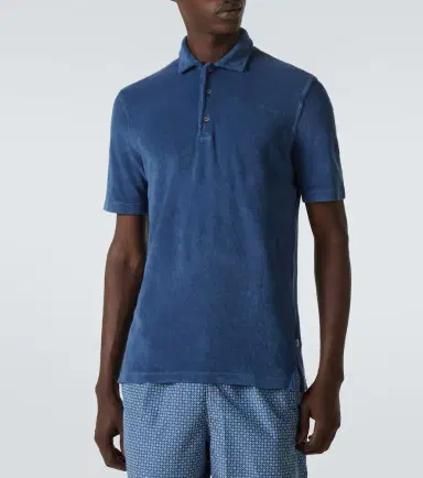 Fedeli Mondial cotton terry polo shirt | Thumbnail 2