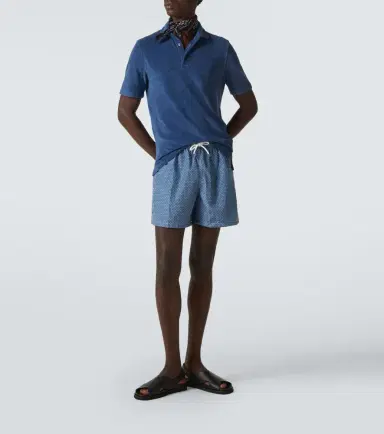 Fedeli Mondial cotton terry polo shirt | Thumbnail 3