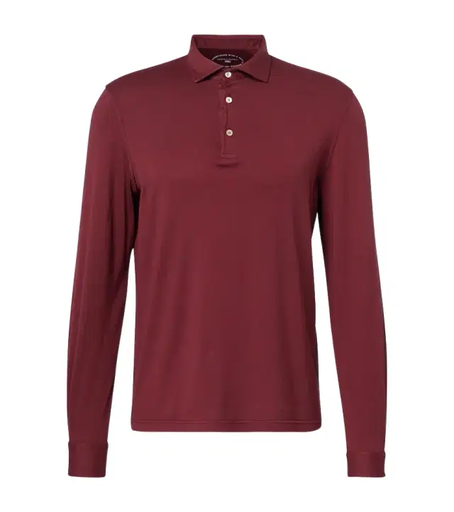 Zero cotton jersey polo shirt