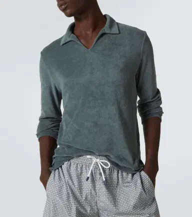 Fedeli Peter cotton terry polo shirt | Thumbnail 2