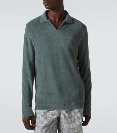 Fedeli Peter cotton terry polo shirt | Thumbnail 3
