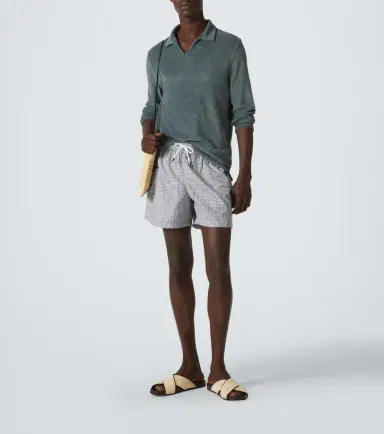Fedeli Peter cotton terry polo shirt | Thumbnail 4