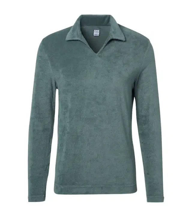 Peter cotton terry polo shirt