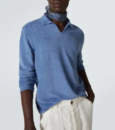 Fedeli Peter cotton terry polo shirt | Thumbnail 3