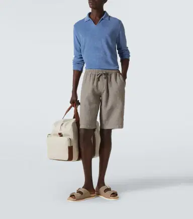 Fedeli Vico linen Bermuda shorts | Thumbnail 3
