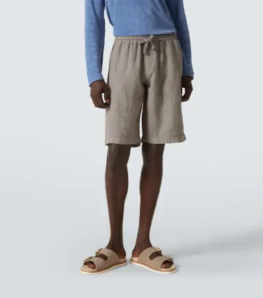 Fedeli Vico linen Bermuda shorts | Thumbnail 4