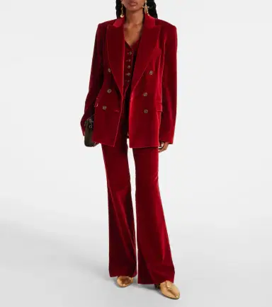 Etro Double-breasted cotton velvet blazer | Thumbnail 4 Etro Double-breasted cotton velvet blazer | Thumbnail 4