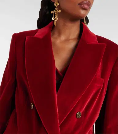 Etro Double-breasted cotton velvet blazer | Thumbnail 5 Etro Double-breasted cotton velvet blazer | Thumbnail 5