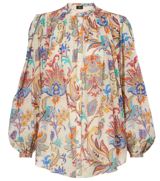 Etro Paisley cotton blouse