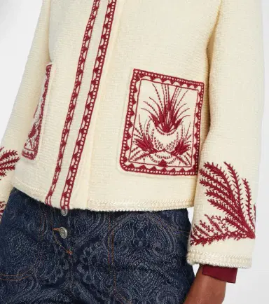 Etro Embroidered wool bouclé jacket | Thumbnail 2