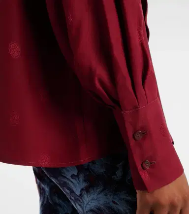 Etro Jacquard silk crêpe de chine blouse | Thumbnail 4 Etro Jacquard silk crêpe de chine blouse | Thumbnail 4