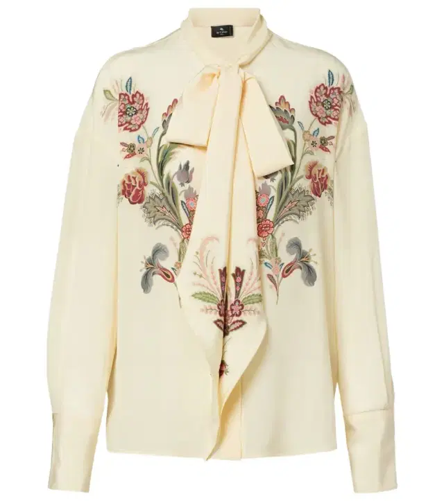 Etro Floral silk blouse