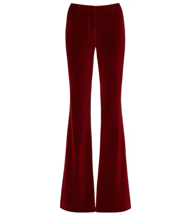 Etro Cotton velvet flared pants
