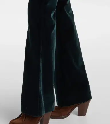 Etro Cotton velvet flared pants | Thumbnail 3