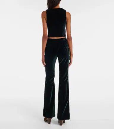 Etro Cotton velvet flared pants | Thumbnail 6