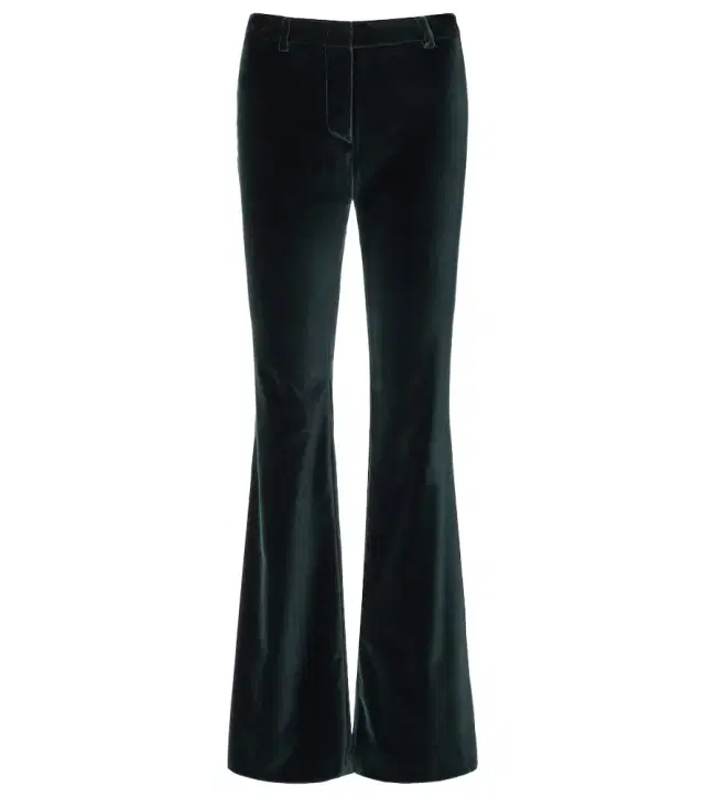 Etro Cotton velvet flared pants