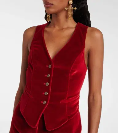 Etro Cotton velvet vest | Thumbnail 5