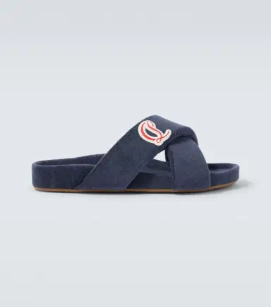 Christian Louboutin Bizzu embroidered logo slides | Thumbnail 2 Christian Louboutin Bizzu embroidered logo slides | Thumbnail 2