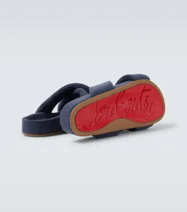 Christian Louboutin Bizzu embroidered logo slides | Thumbnail 5 Christian Louboutin Bizzu embroidered logo slides | Thumbnail 5