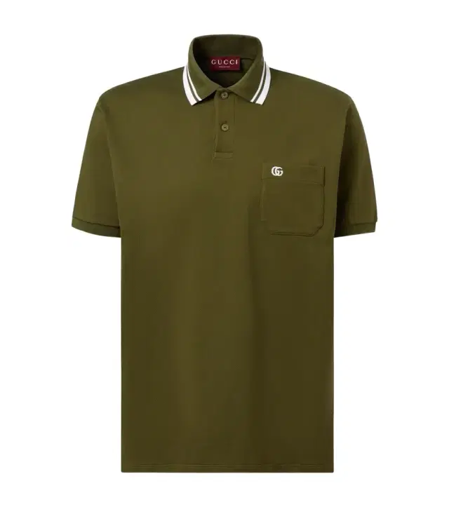 Double G cotton-blend piqué polo shirt