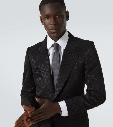 Gucci GG silk jacquard tie | Thumbnail 2