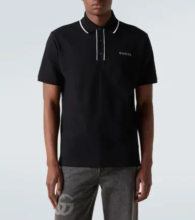 Gucci Logo cotton-blend piqué polo shirt | Thumbnail 4 Gucci Logo cotton-blend piqué polo shirt | Thumbnail 4