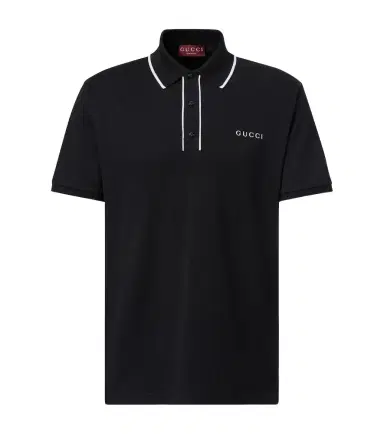 Gucci Logo cotton-blend piqué polo shirt | Thumbnail 1 Gucci Logo cotton-blend piqué polo shirt | Thumbnail 1