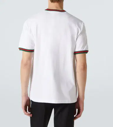 Gucci Webstripe logo cotton jersey T-shirt | Thumbnail 2