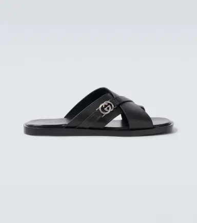Gucci Leather slides | Thumbnail 4