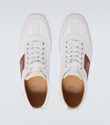 Christian Louboutin Retero leather-trimmed canvas sneakers | Thumbnail 2 Christian Louboutin Retero leather-trimmed canvas sneakers | Thumbnail 2