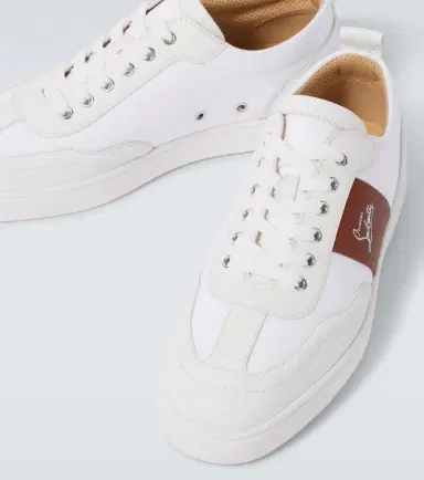 Christian Louboutin Retero leather-trimmed canvas sneakers | Thumbnail 4 Christian Louboutin Retero leather-trimmed canvas sneakers | Thumbnail 4