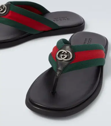 Gucci GG Web Stripe slides | Thumbnail 2