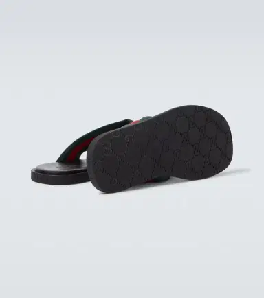 Gucci GG Web Stripe slides | Thumbnail 6