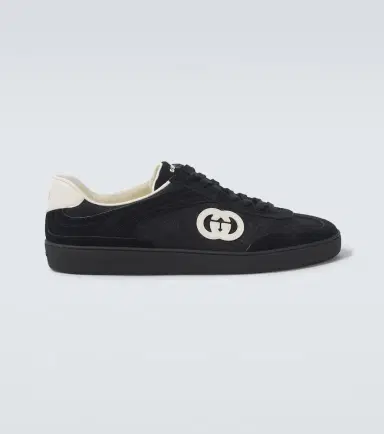 Gucci G75 suede and canvas sneakers | Thumbnail 3 Gucci G75 suede and canvas sneakers | Thumbnail 3