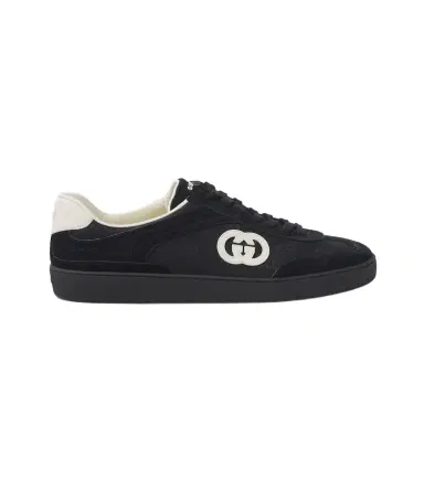Gucci G75 suede and canvas sneakers | Thumbnail 1 Gucci G75 suede and canvas sneakers | Thumbnail 1