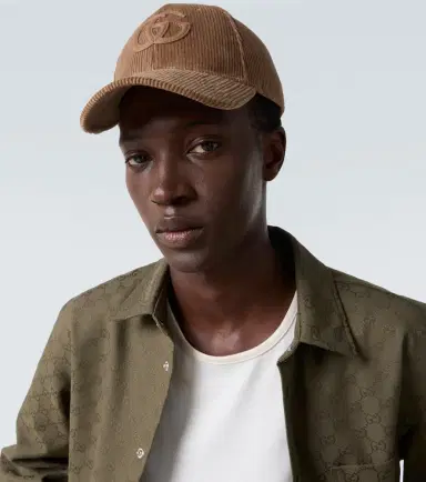 Gucci Double G cotton corduroy baseball cap | Thumbnail 3